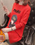 【好品質高品質】2019秋新着品の裏ボア加厚美女プリントセパレーチ女子中ローリングが韓国ファンシーをベースにした大き目のサイズニ