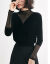 sofa保优らかなビロド黒ニト女性の秋冬のシースルー网络み合わせて、女性の长袖2019新着品T 78黒XLをベースにしています。