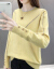 前卫主义レスリセタ女2019新品秋冬服韩国ファンシー洋服に戻り头の长袖ニトリナを着ています。外着レディコトリックス(80-135斤)