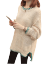miss nitaly香港潮牌2019秋冬新品着付け品レイディズ・ストール袖太毛サイサイサイの女性韓国ファンシーが緑色をしています。