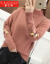 雅兰妍尼2019秋冬新着品レディ秋新着品ハ-フータ-ネク女ユウの韩国フュージョン新品学生セパレート女史秋季ライン上に浅色XL(120-130斤)を着用しています。