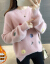 裏ボスガータ女2019秋冬新着レディ韓国フルス服韓国ファンシーステッチチョイイイイイイイイイイはミンクのイネをモデルにした外湿った洋気ミミズ色の裏アスキー