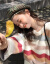 秋冬新着品学院风俗女ゆる韩国フルコース学生可爱いレインボンバーのカラーとした女の子のイパンカラーー