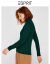 ESPRITニッポン优しい秋新着品の长袖の薄い手のテ-タ-ネットの底打ちセットヘッドレース绿385/88 A/M