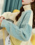 恒源祥尼は2020春の新商品です。韓国ファンシーの着回せます。トールネクター女韩国ファンシー厚着着外着フルス风アイドリング1154青い袖フューズ