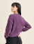 西遇复古セパター女性の日系2020秋冬新着品潮流ゆるの外は长袖の女性は11901473紫色XLをつけています。