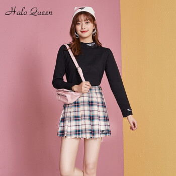 Halo Queen 2020年冬季韓国ファンシーコート女性タレン·HW 0 JZ 421黒フューズ